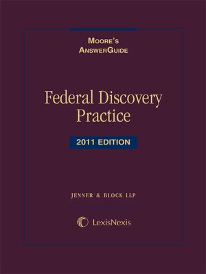 cover image of Federal Discovery Practice